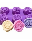 Buy Online 6 Cavities Rose Shape Silicone Mould (PUR1015-19) in India - Purenso Select