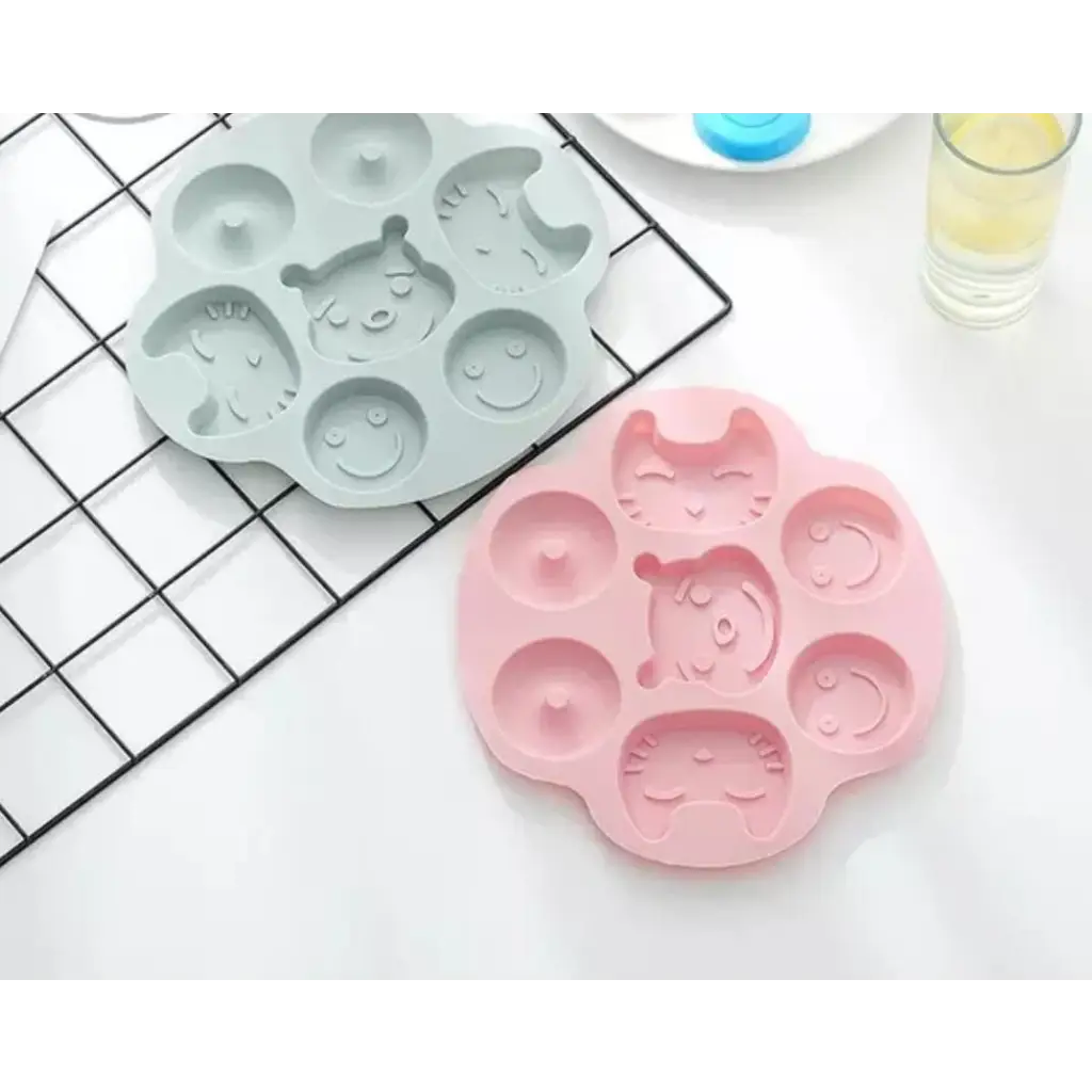 4 Cavities Flower Tree Rectangular Shape Silicone Mould (PUR1015-78)