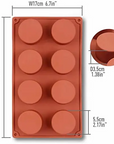 Buy Online 8 Cavities Round Circle Shape Mould (PUR1015-21) in India - Purenso Select