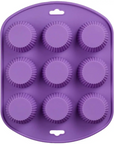 Buy Online 9 Cavities Muffin Round Shape Silicone Mould (PUR1015-77) in India - Purenso Select