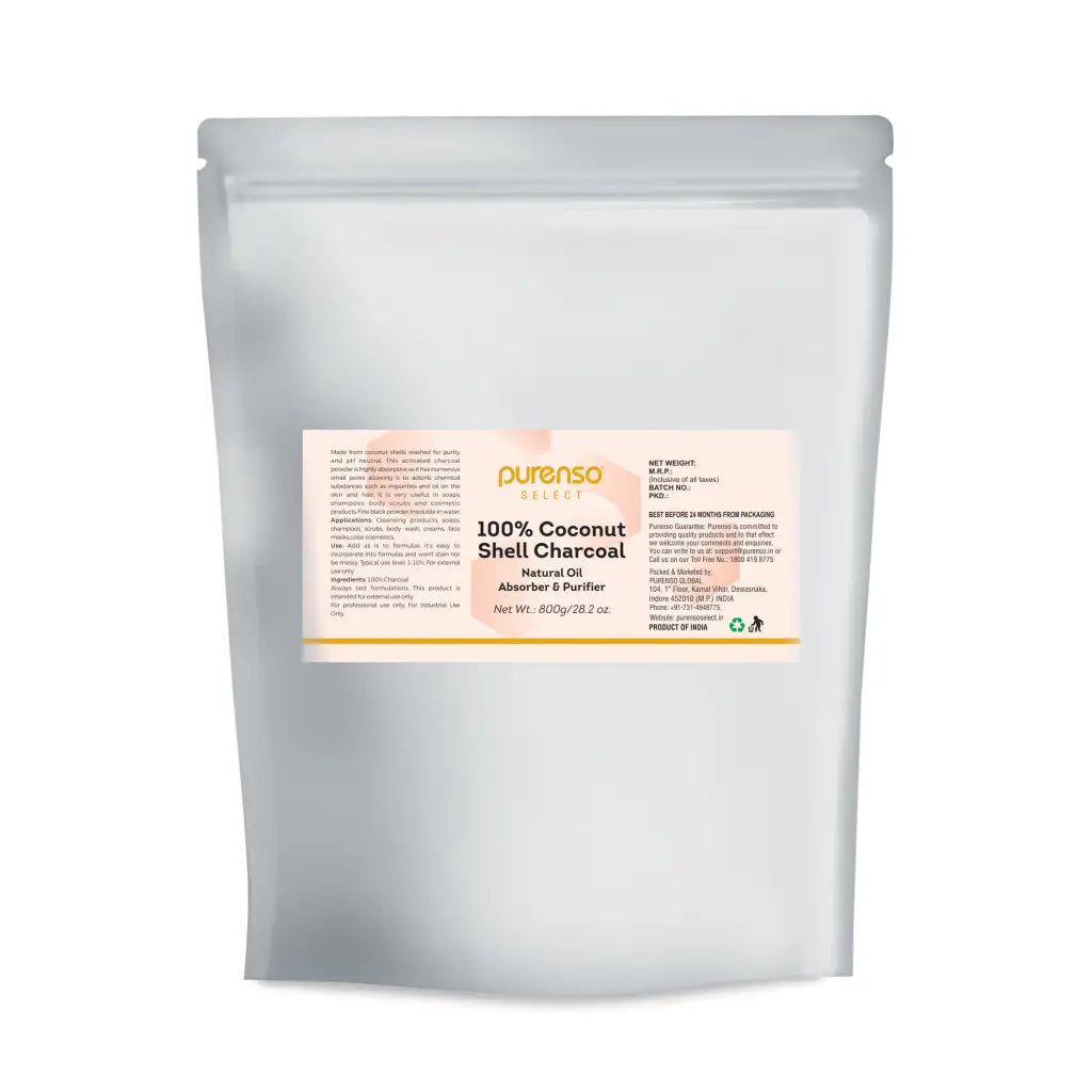 Buy Online Activated 100% Coconut Charcoal Powder in India - Purenso Select