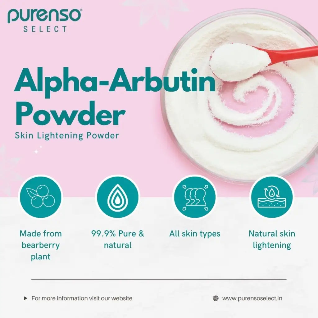 Buy Online Alpha Arbutin Powder in India - Purenso Select