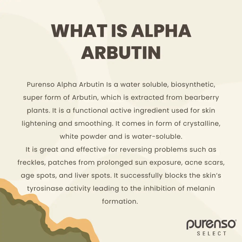 Buy Online Alpha Arbutin Powder in India - Purenso Select