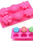 Buy Online Assorted Floral Round 6 Cavities Mould (PUR1015-11) in India - Purenso Select