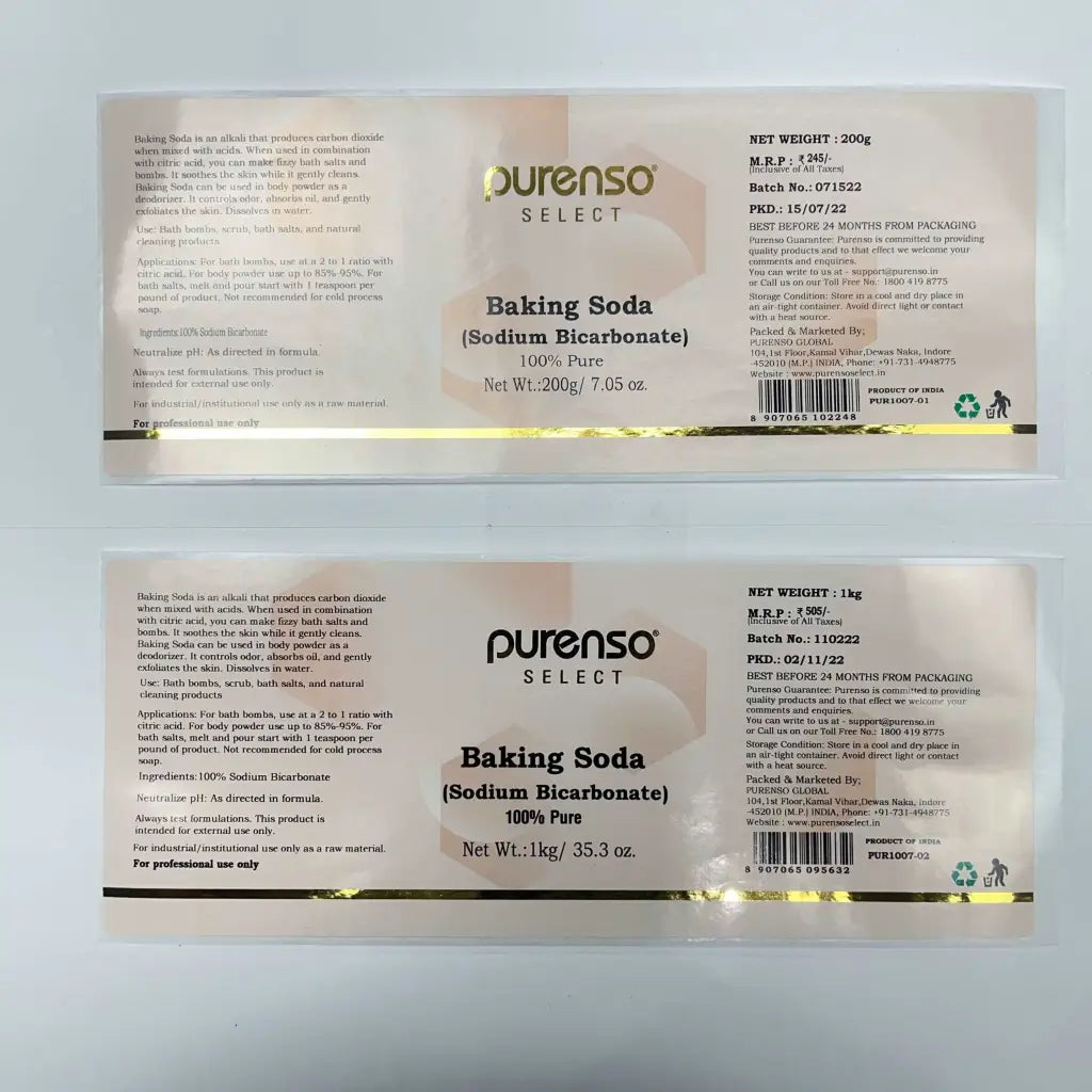 Buy Online Baking Soda (Sodium Bicarbonate) in India - Purenso Select