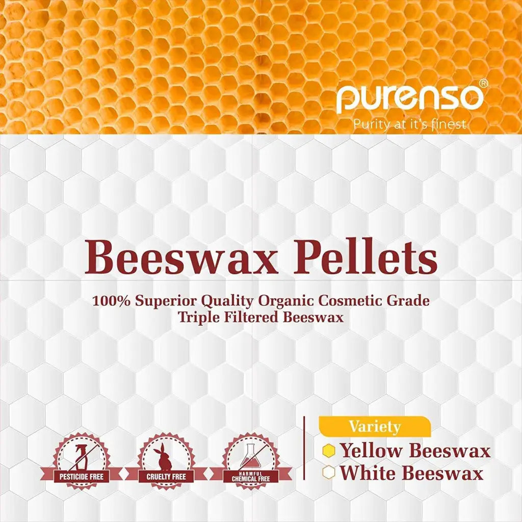 Beeswax Pellets - White - PurensoSelect