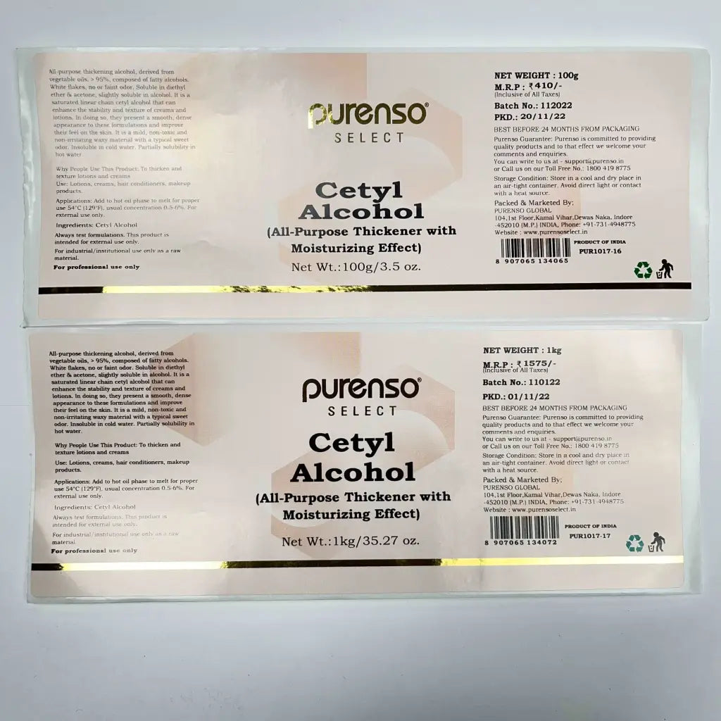 Buy Online Cetyl Alcohol in India - Purenso Select
