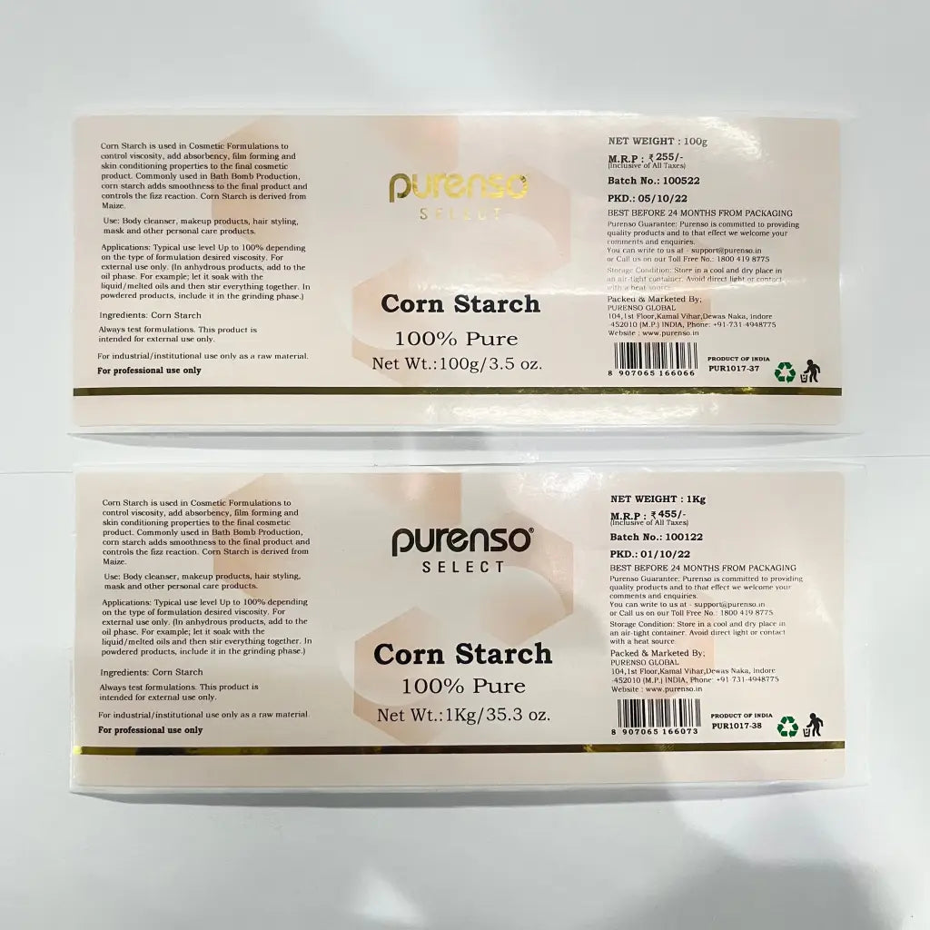 Buy Online Corn Starch (Corn Flour) in India - Purenso Select