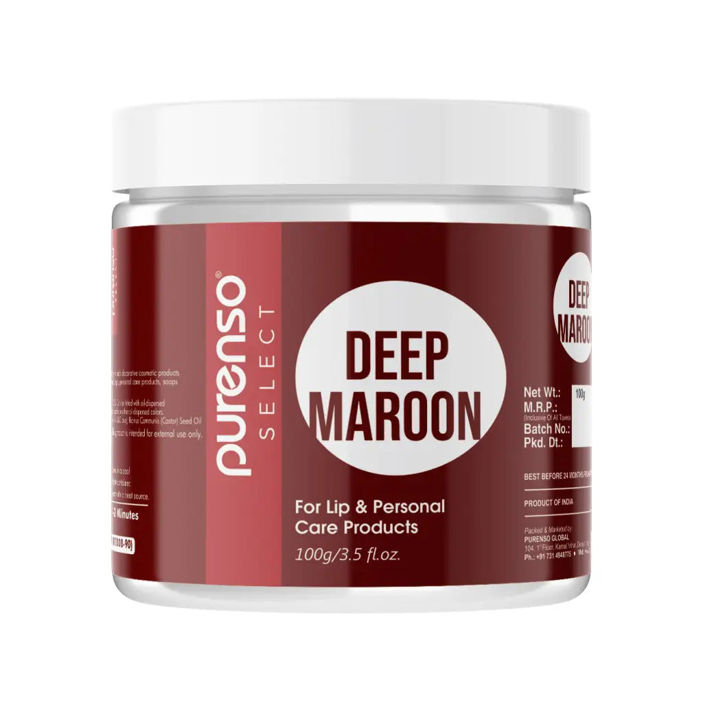 Buy Online Deep Maroon (For Lip & Personal Care Products) in India - Purenso Select