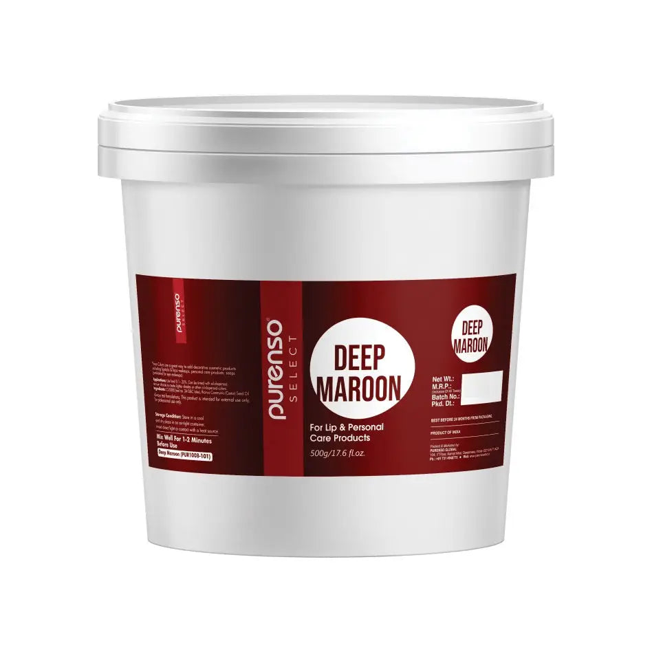 Buy Online Deep Maroon (For Lip & Personal Care Products) in India - Purenso Select