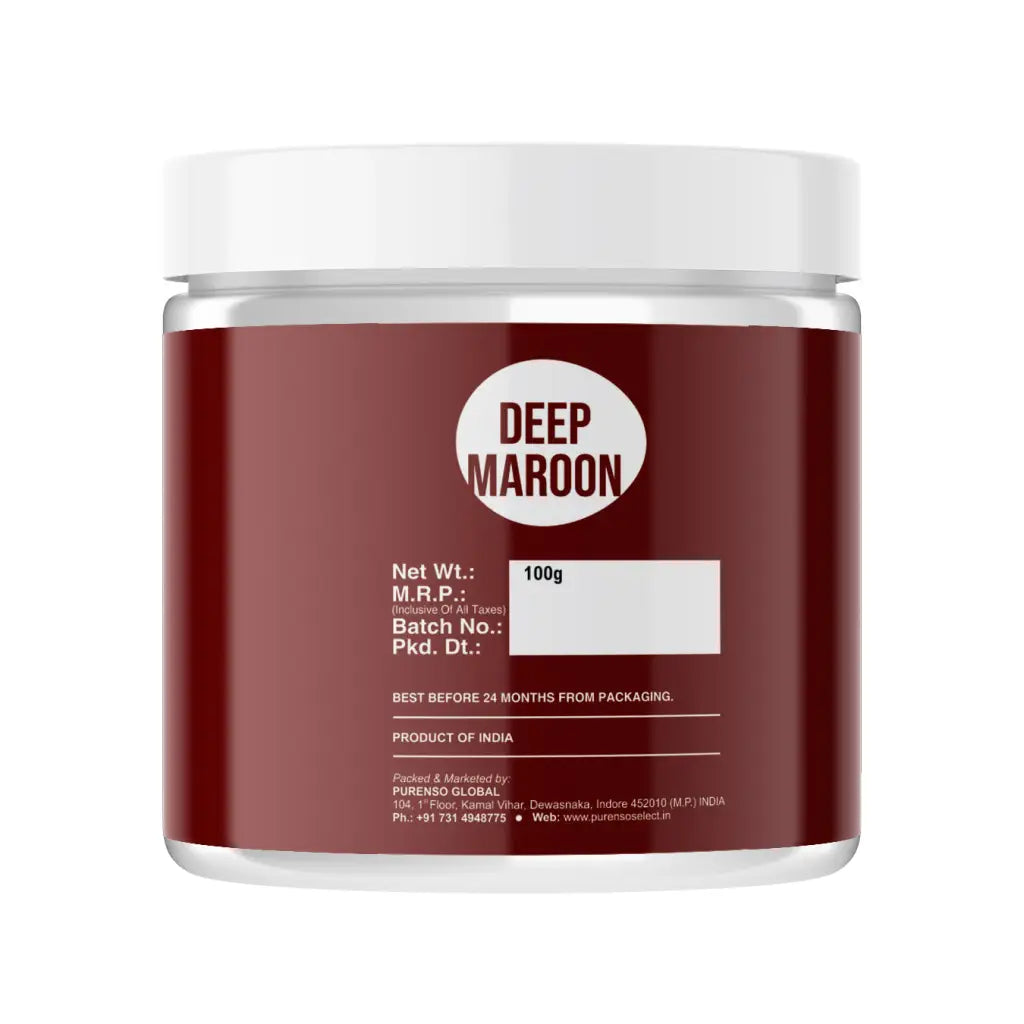 Buy Online Deep Maroon (For Lip & Personal Care Products) in India - Purenso Select