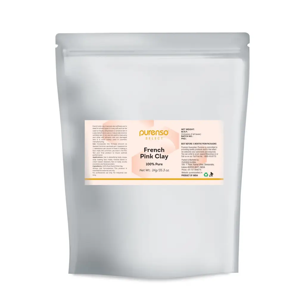 Buy Online French Pink Clay Powder in India - Purenso Select