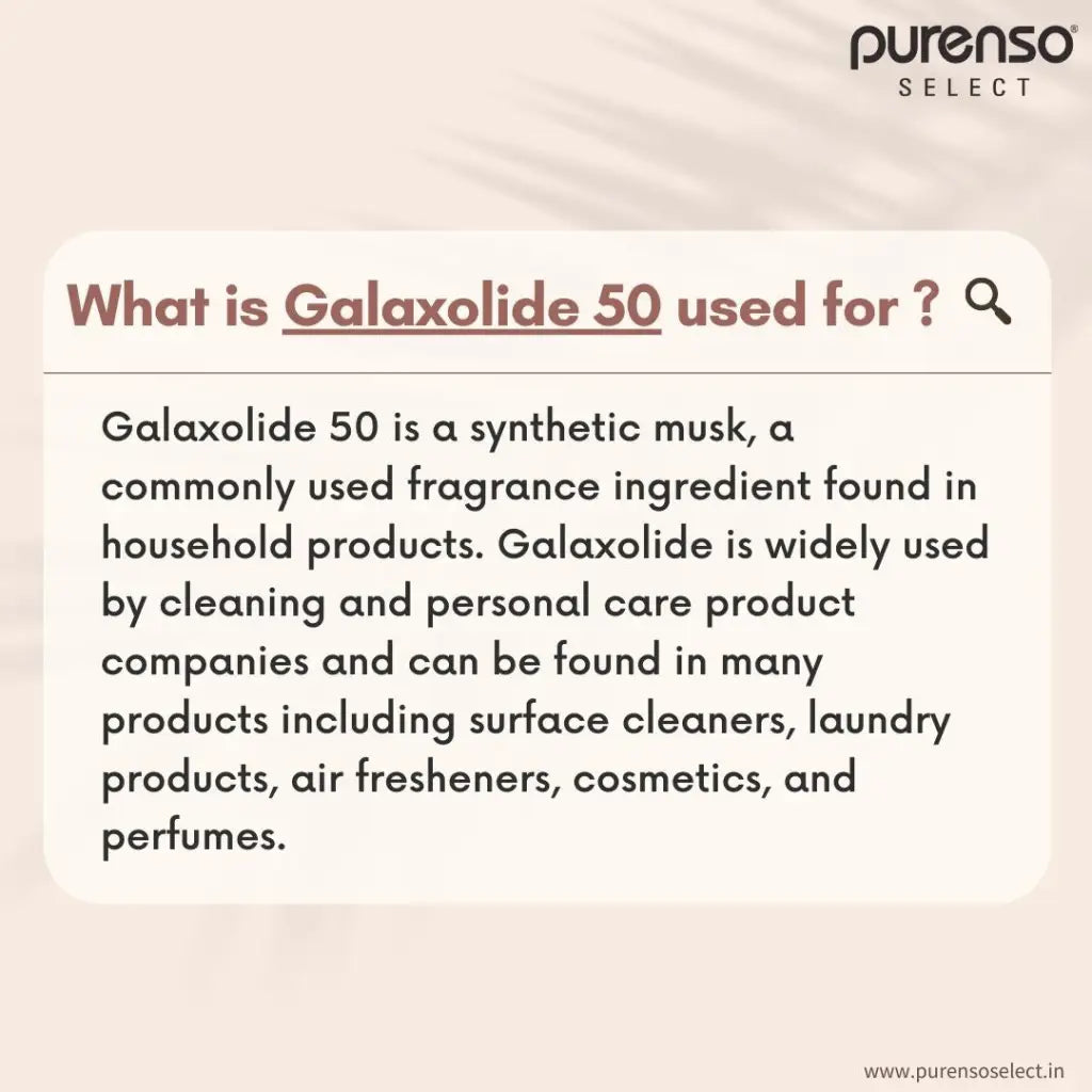 Galaxolide 50 - Additives