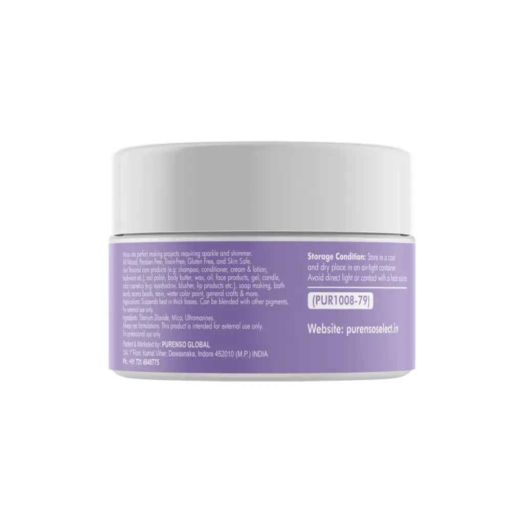 Buy Online Lavender Mica Powder in India - Purenso Select