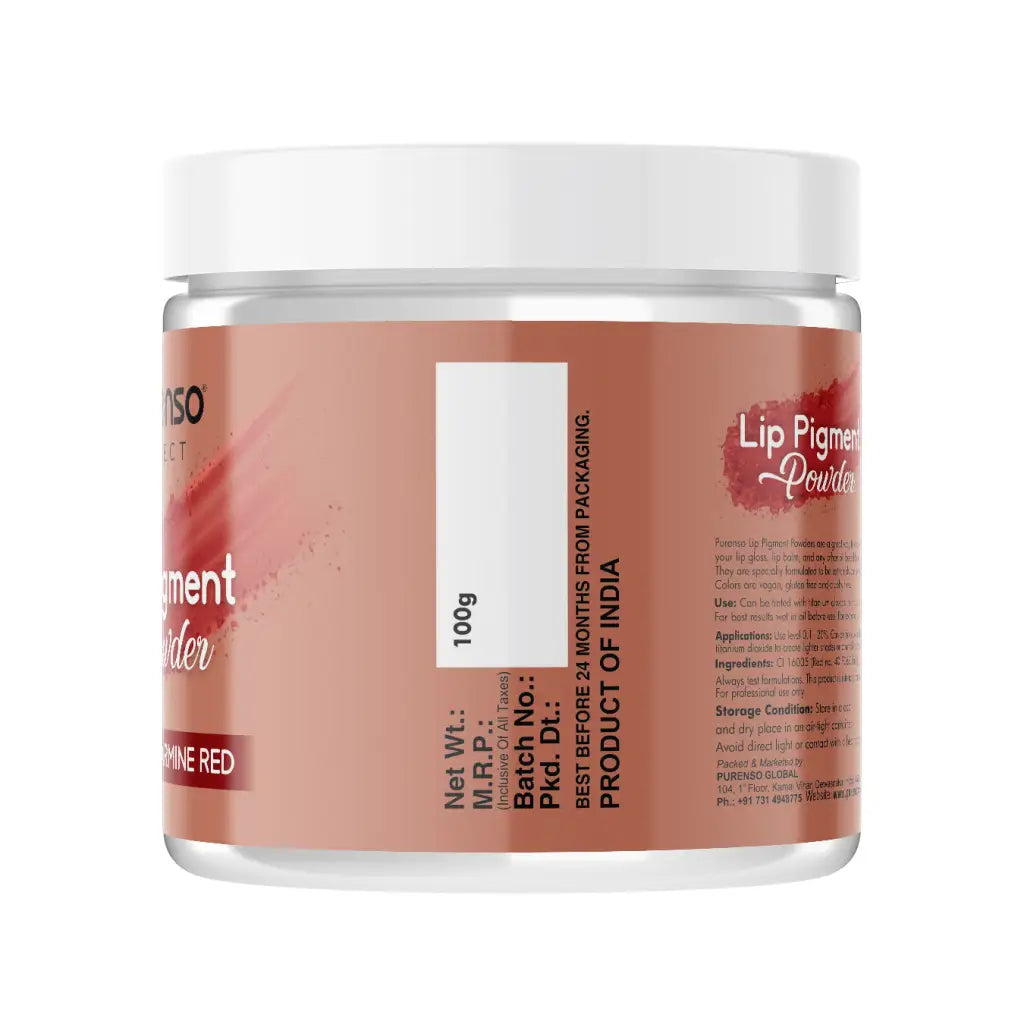 Buy Online Lip Pigment Powder - Carmine Red in India - Purenso Select