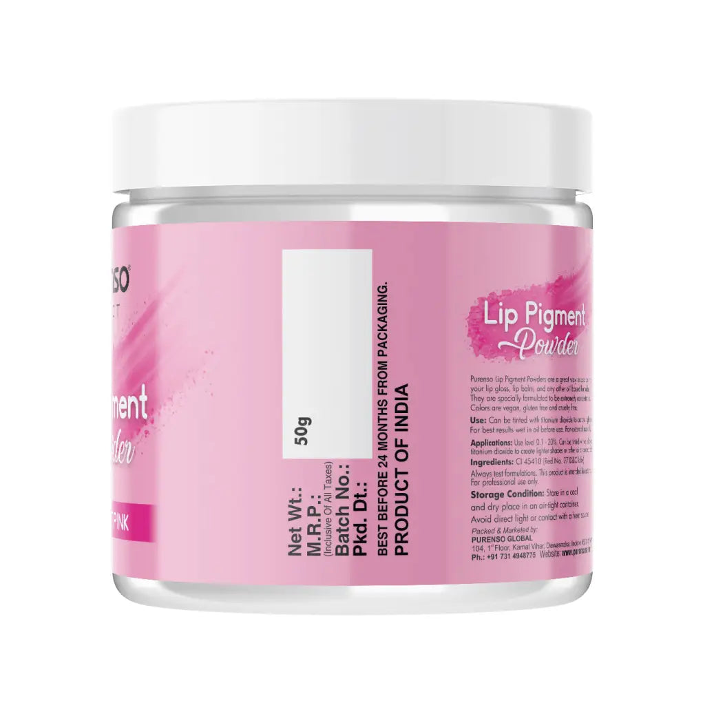 Buy Online Lip Pigment Powder - Hot Pink in India - Purenso Select