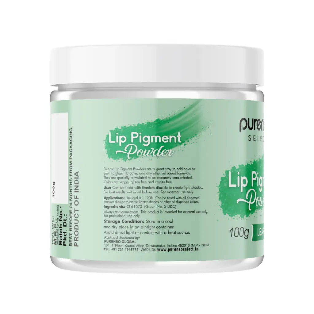 Buy Online Lip Pigment Powder - Leaf Green in India - Purenso Select