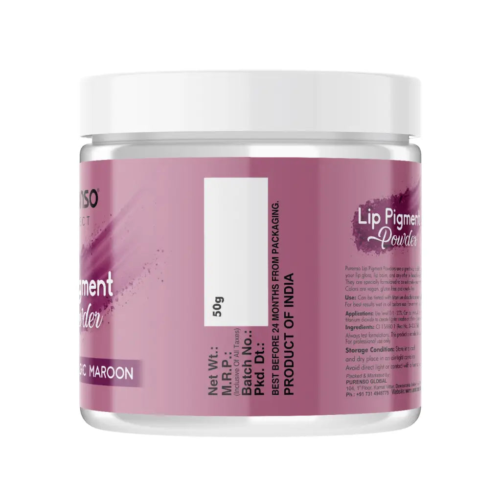Buy Online Lip Pigment Powder - Magic Maroon in India - Purenso Select