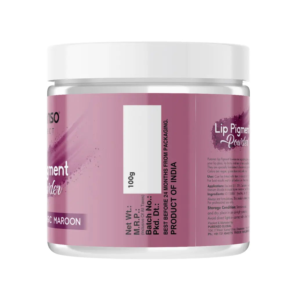 Buy Online Lip Pigment Powder - Magic Maroon in India - Purenso Select
