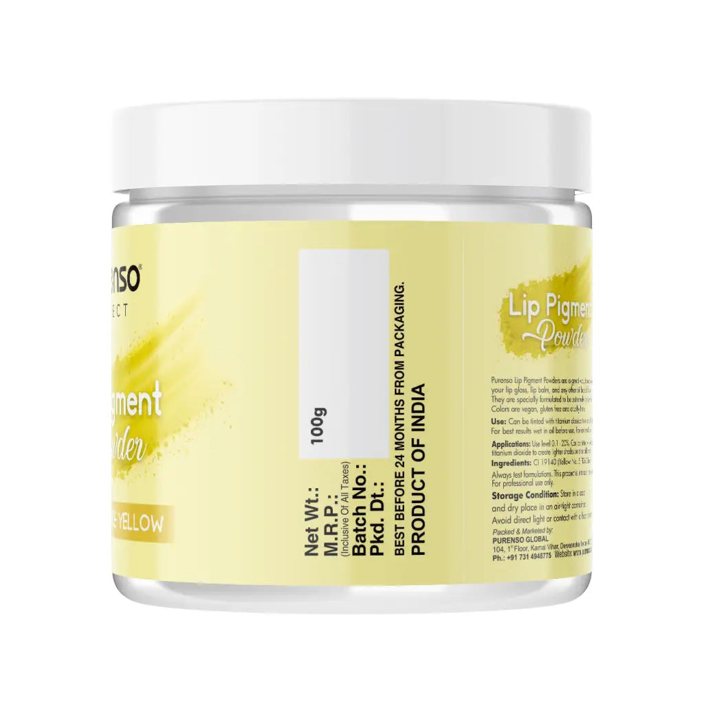 Buy Online Lip Pigment Powder - True Yellow in India - Purenso Select