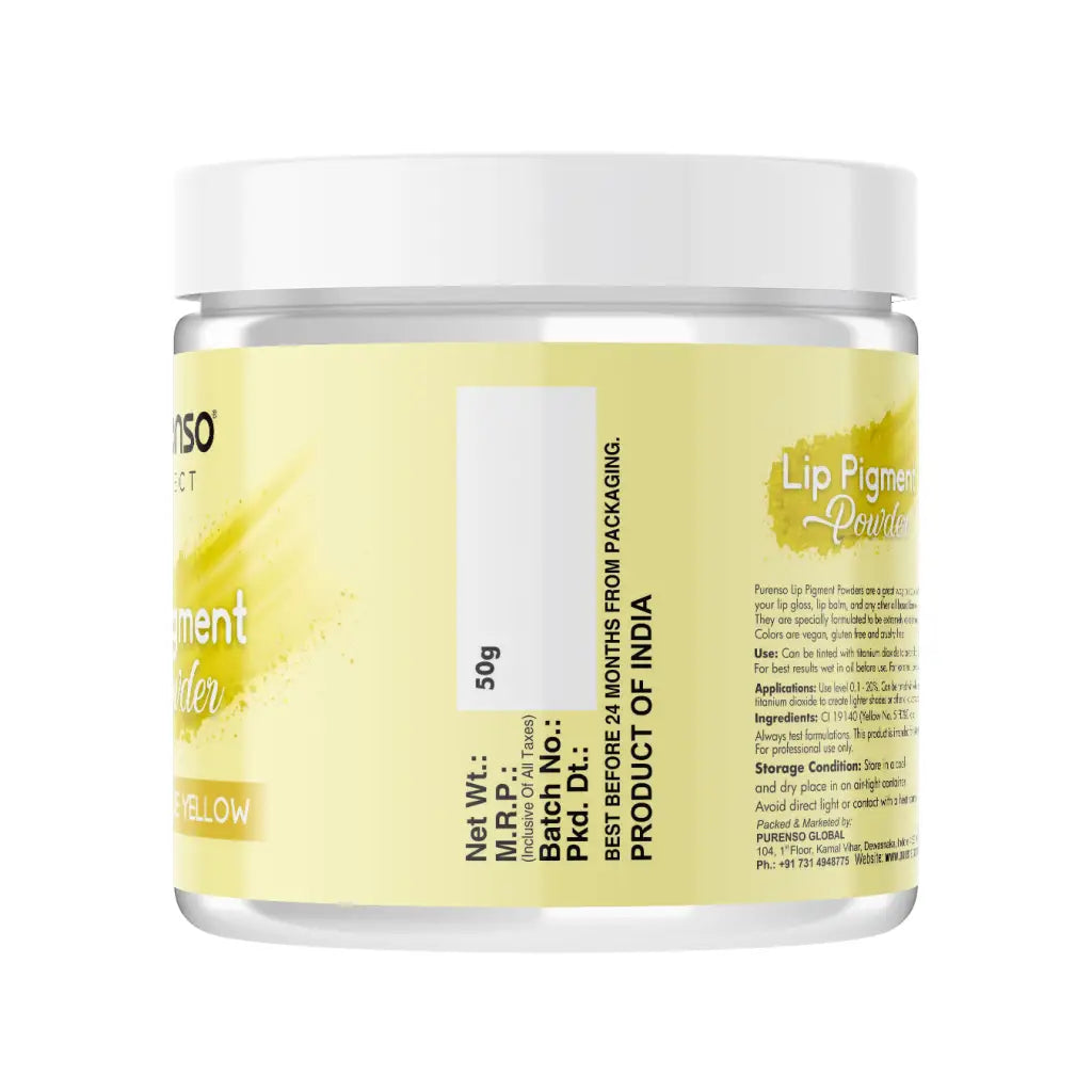 Buy Online Lip Pigment Powder - True Yellow in India - Purenso Select