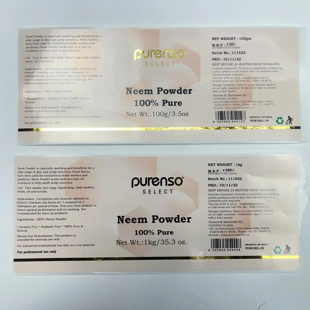Buy Online Neem Powder in India - Purenso Select