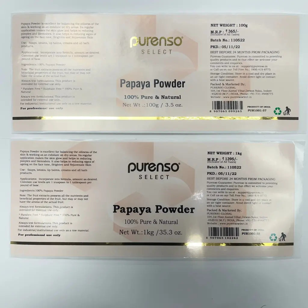 Buy Online Papaya Powder in India - Purenso Select