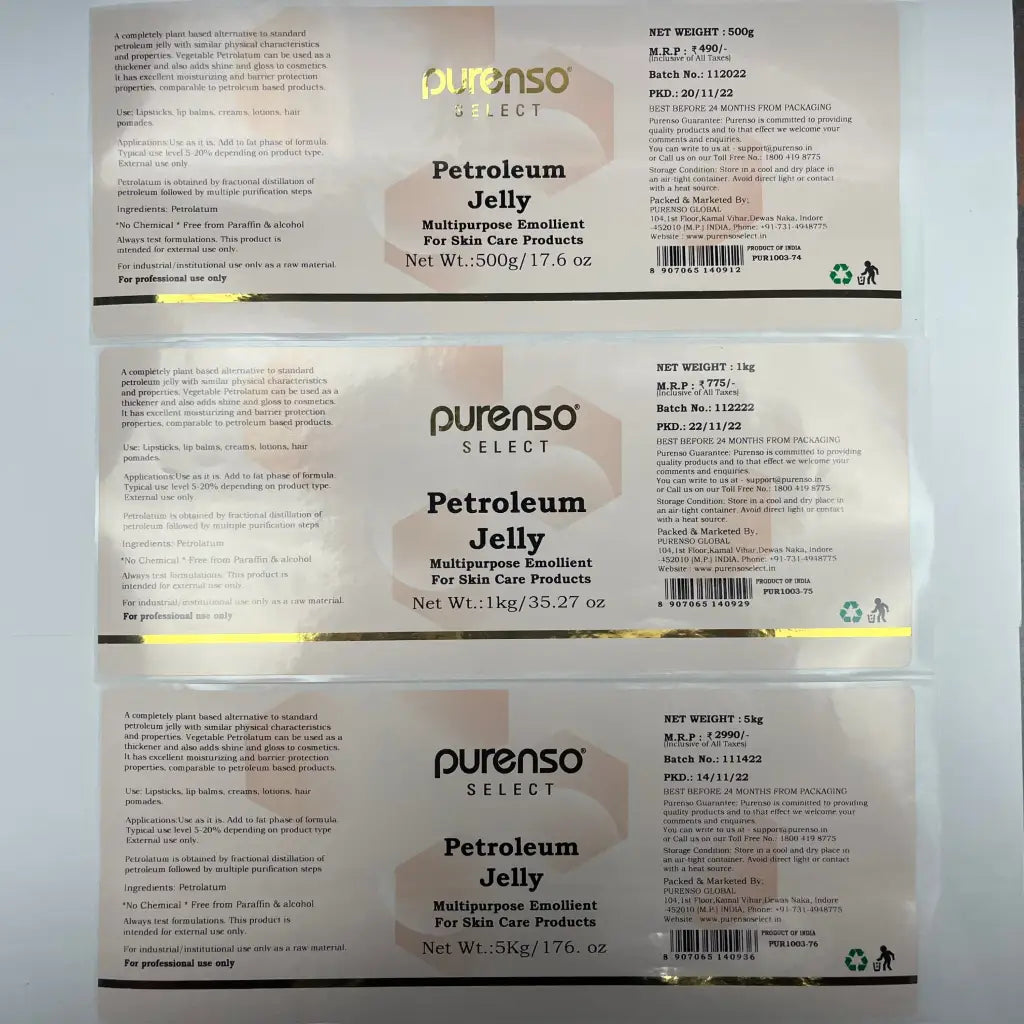 Buy Online Petroleum Jelly (Petrolatum) in India - Purenso Select