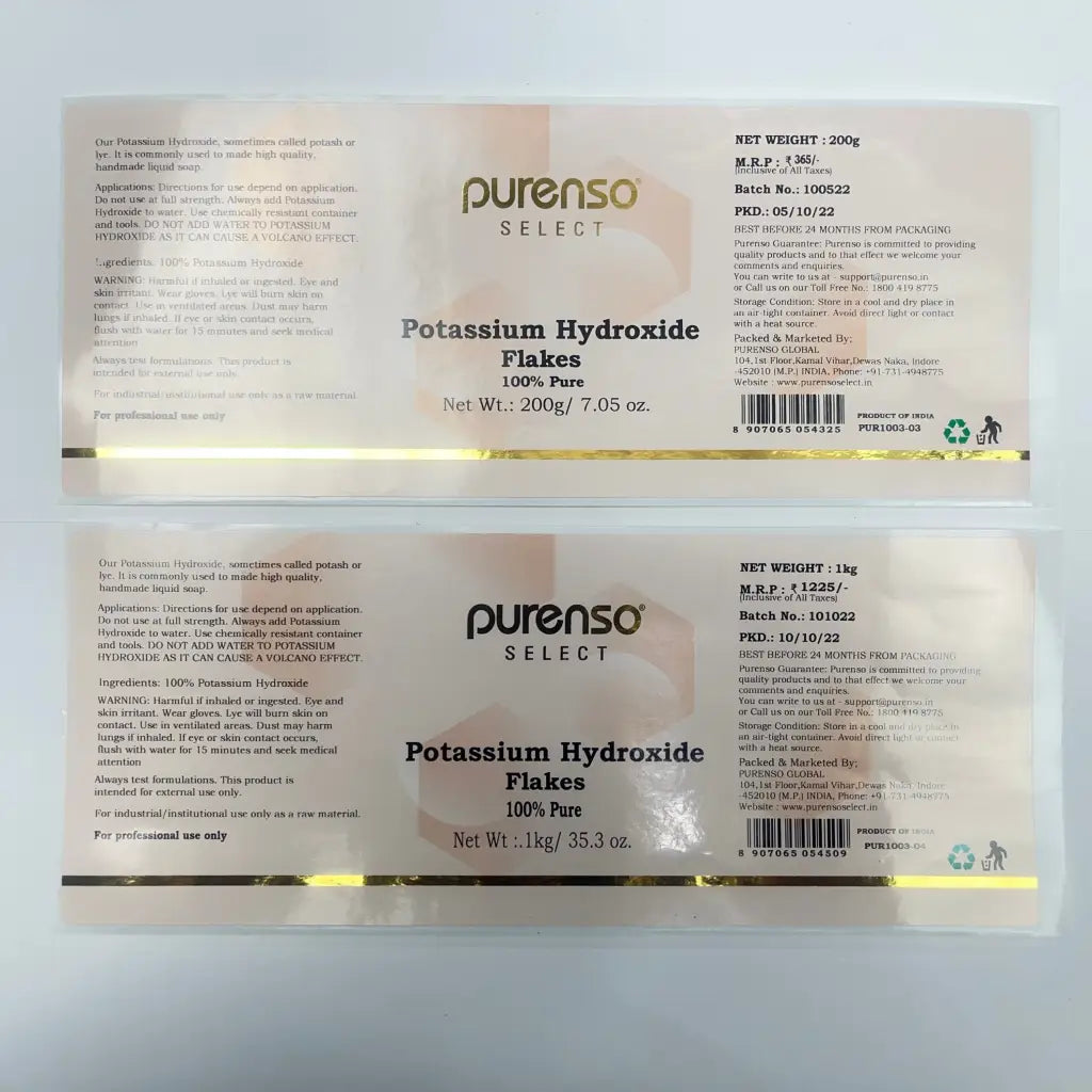 Buy Online Potassium Hydroxide Flakes in India - Purenso Select