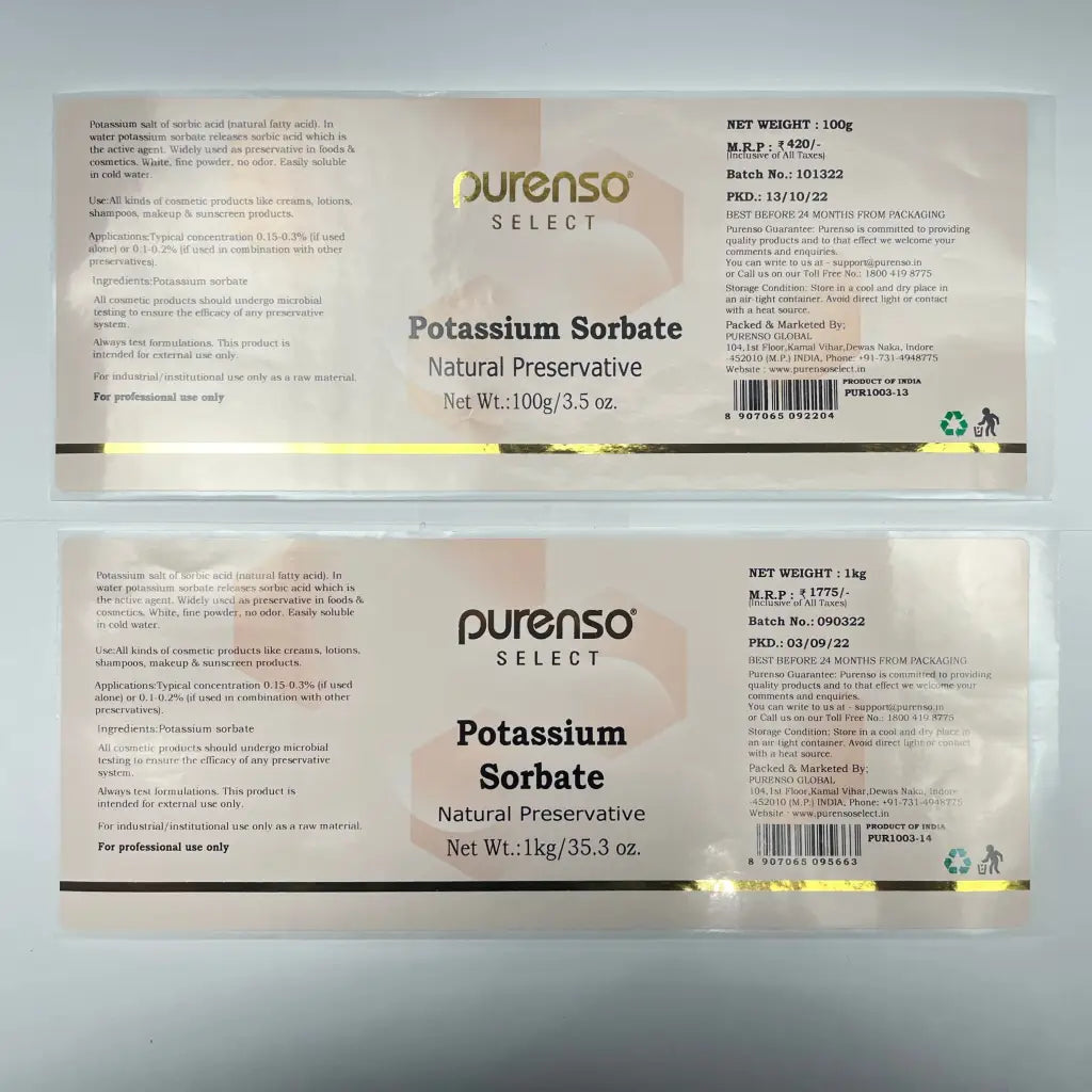 Potassium Sorbate - Preservatives & Stabilizers