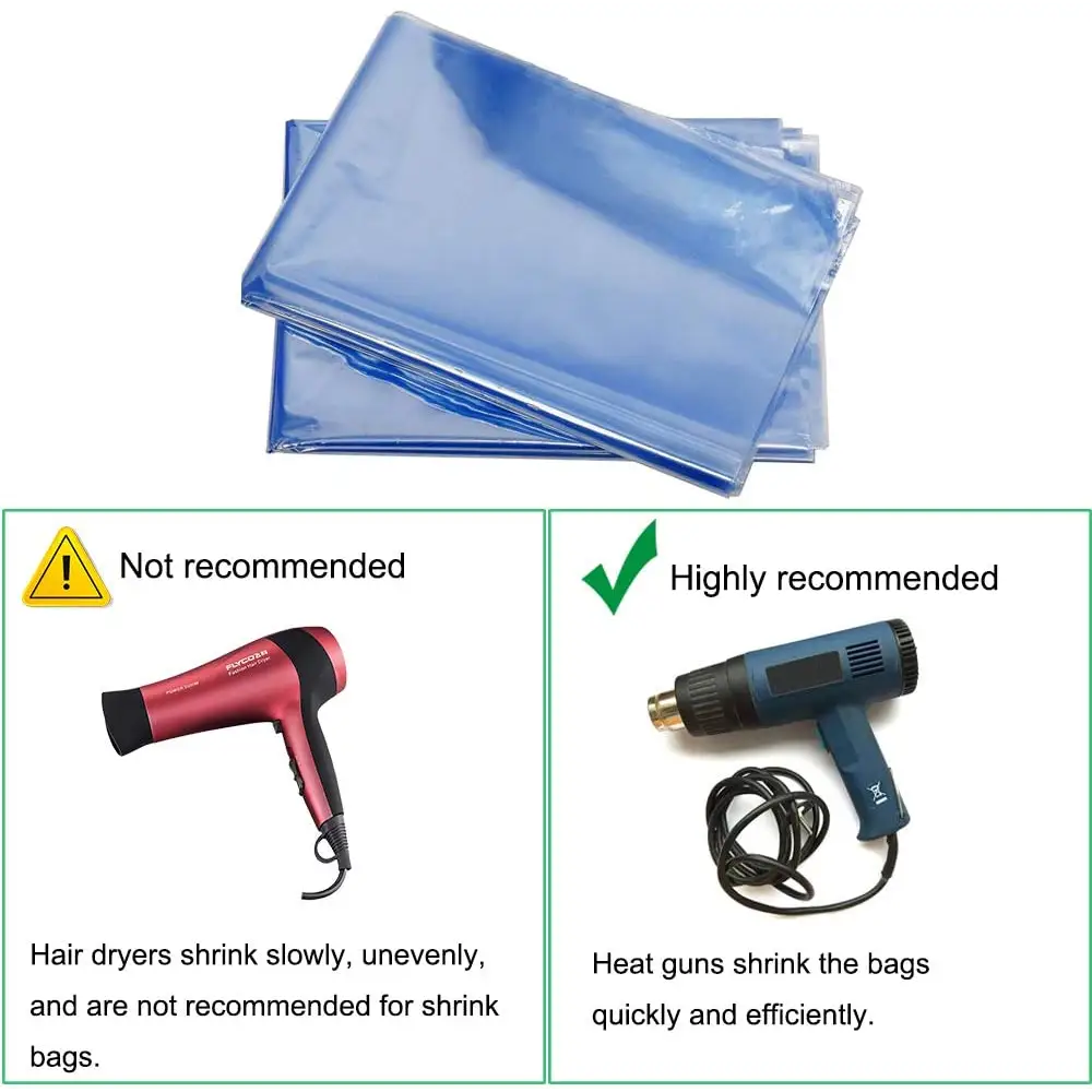 PVC Shrink Wrap Bags 12 x 16 - Purenso Select