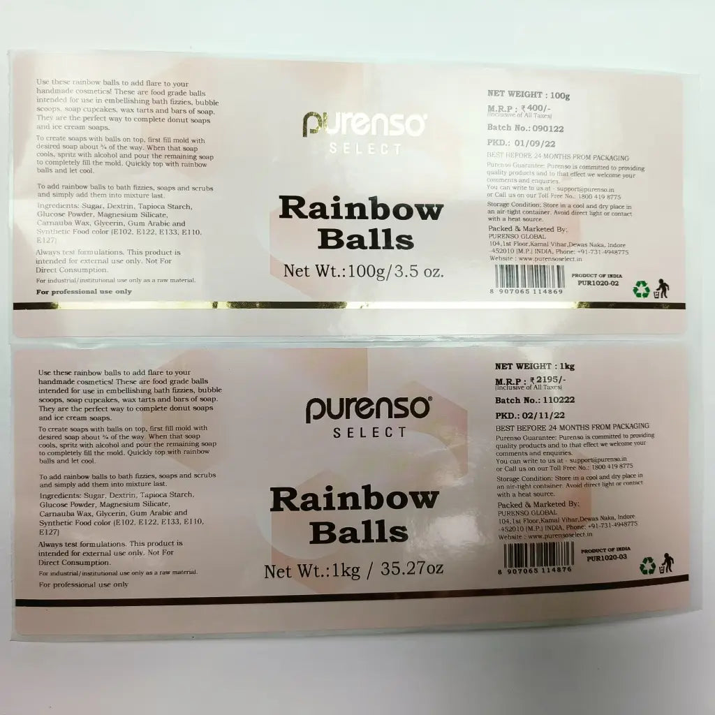 Rainbow Balls - Embeds and Embellishments