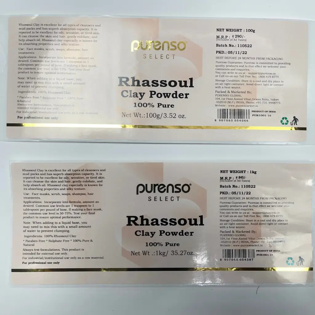 Buy Online Rhassoul Clay Powder in India - Purenso Select