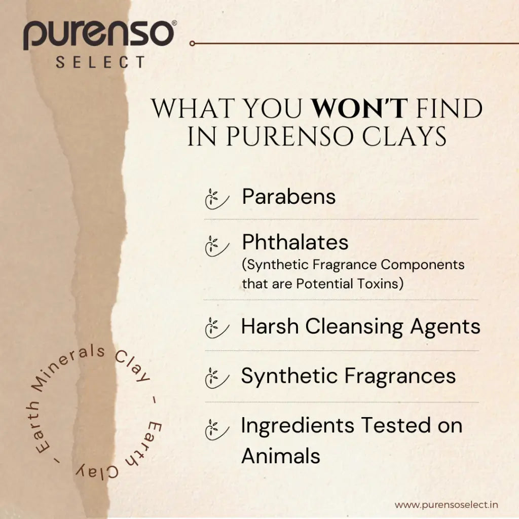 Buy Online Rhassoul Clay Powder in India - Purenso Select