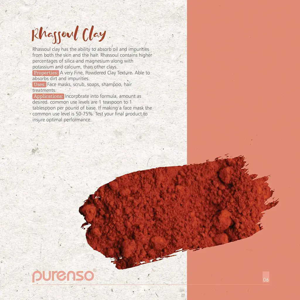Buy Online Rhassoul Clay Powder in India - Purenso Select