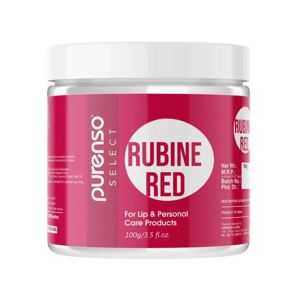 Buy Online Rubine Red (For Lip & Personal Care Products) in India - Purenso Select
