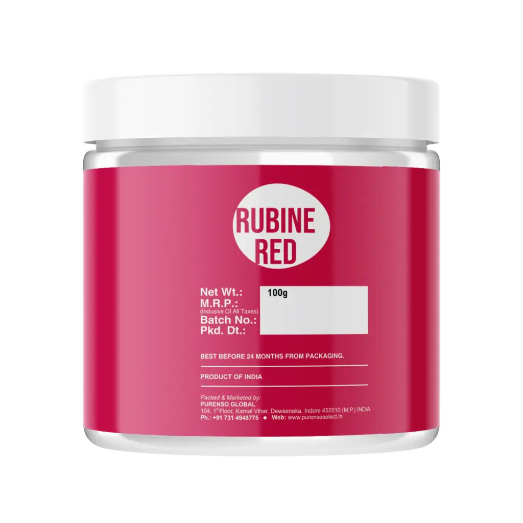 Buy Online Rubine Red (For Lip & Personal Care Products) in India - Purenso Select