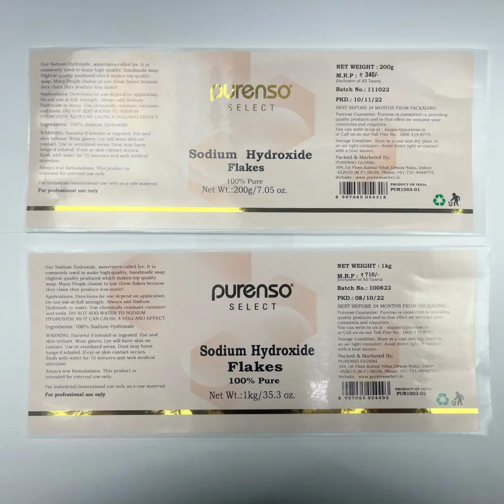 Buy Online Sodium Hydroxide Flakes in India - Purenso Select