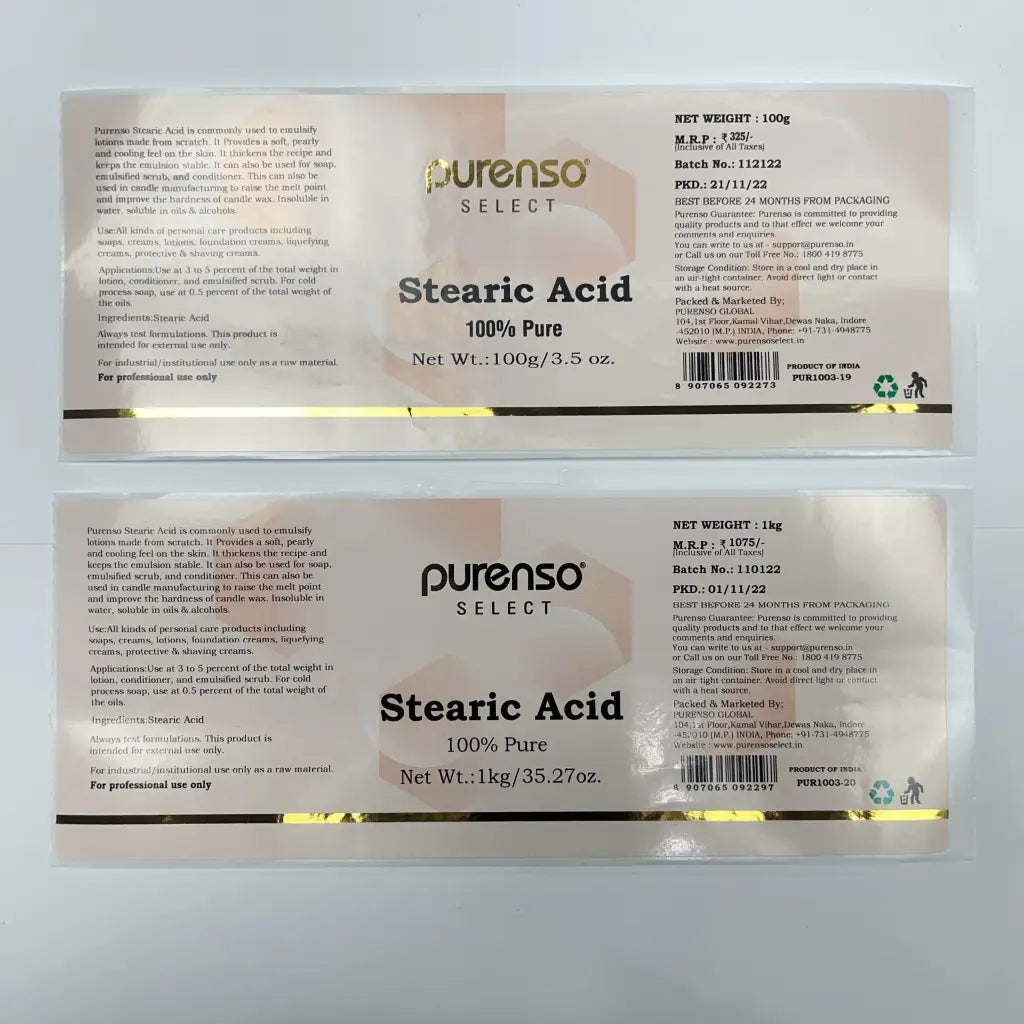 Buy Online Stearic Acid in India - Purenso Select