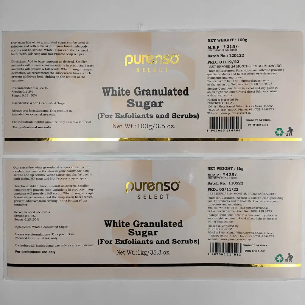 Buy Online White Granulated Sugar in India - Purenso Select