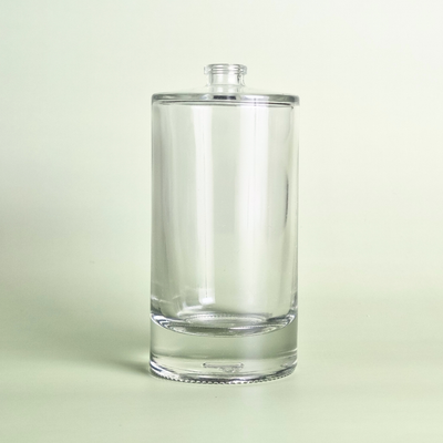 100ml Liril Round Clear Empty Glass Perfume Bottle FEA 15 Crimp Neck