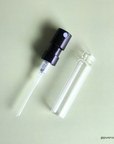 2ml Clear Glass Perfume Tester Vial with Black Sprayer