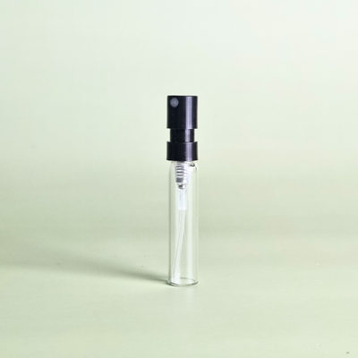 2ml Clear Glass Perfume Tester Vial with Black Sprayer