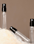 2ml Clear Glass Perfume Tester Vial with Black Sprayer