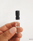 2ml Clear Glass Perfume Tester Vial with Black Sprayer