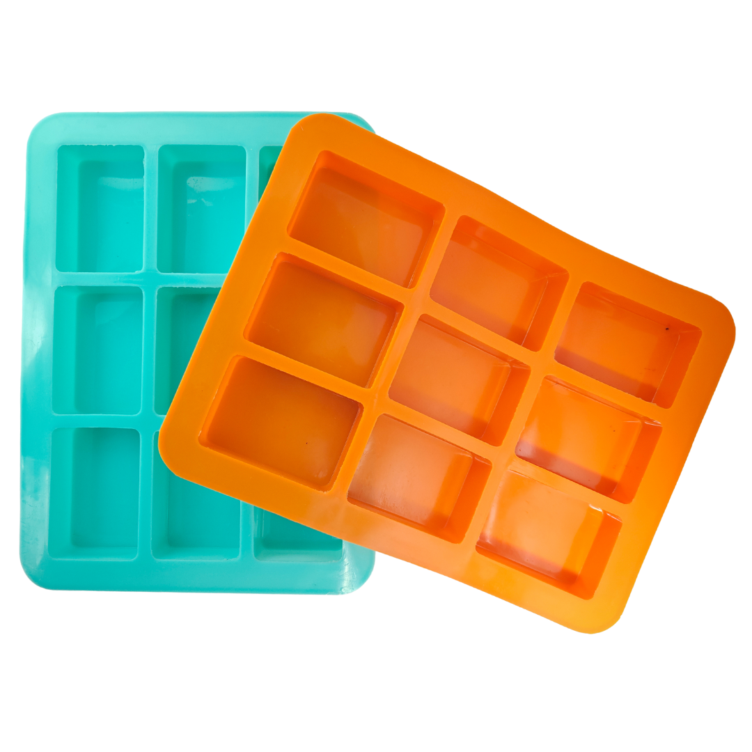 9 Cavities Rectangle Silicone Mould (PUR1015-88)