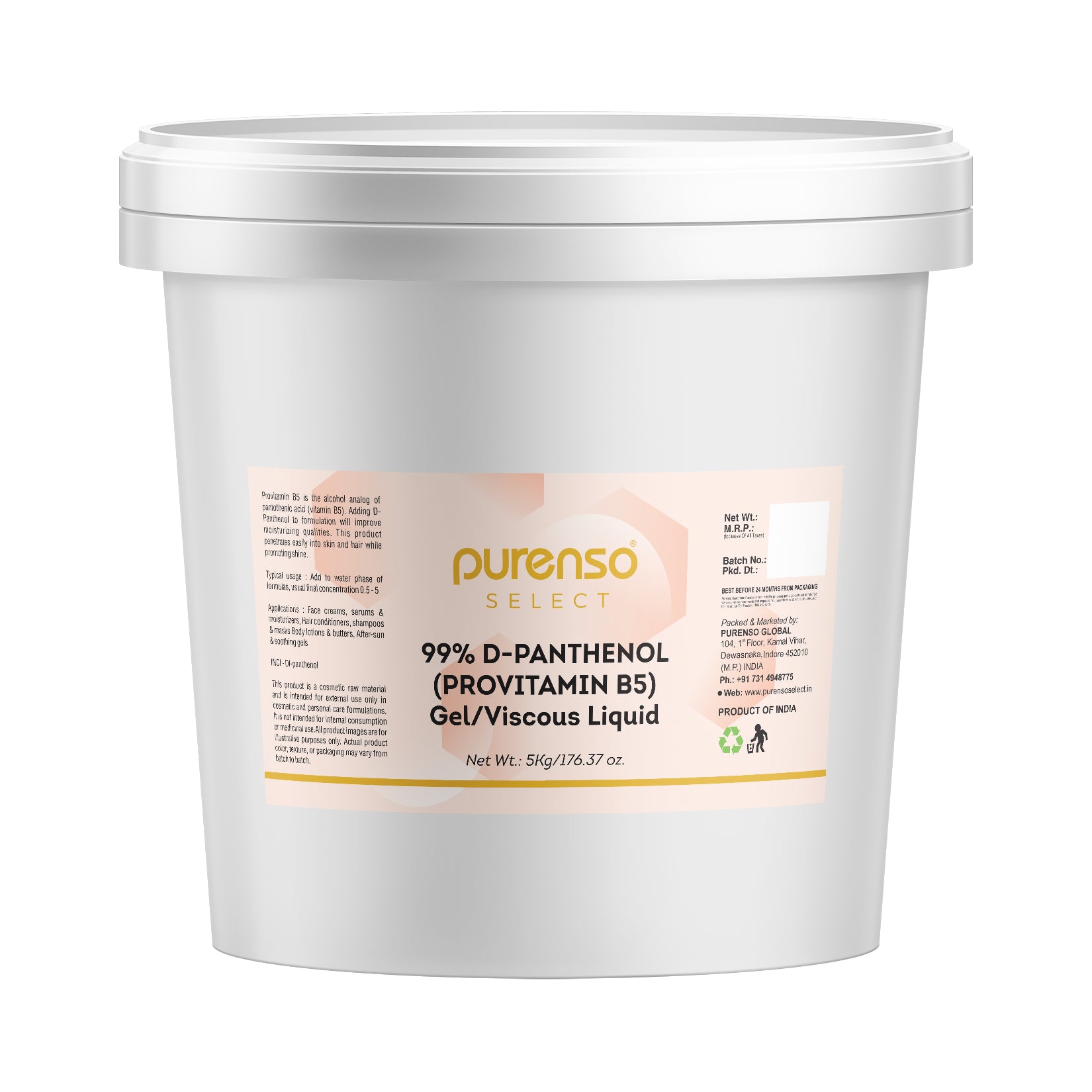 D-panthenol (Provitamin B5) Gel / Viscous Liquid