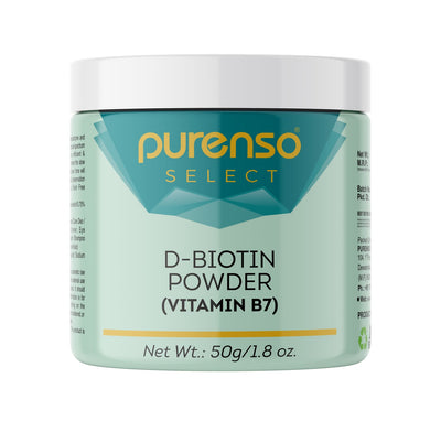 Buy Online 99% D-Biotin Powder (Vitamin B7) in India - Purenso Select