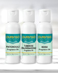 Fragrance Oil Combo - Patchouli + Tuberose (Rajanigandha) + Rose (30g x 3 Bottles)