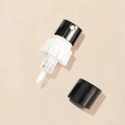 Black Metal Perfume Spray Pump - Self/Easy-Crimp With Ring, 0.1ml (130 FCL), FEA 15